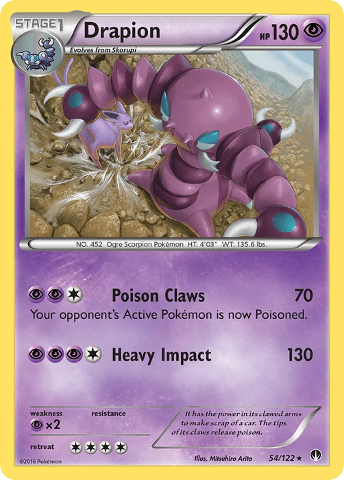 Drapion (54/122) [XY: BREAKpoint] - for just $0.15! 