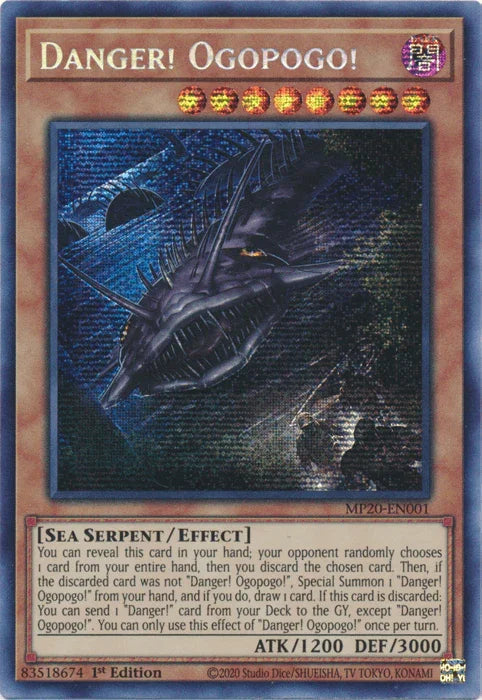 Danger! Ogopogo! [MP20-EN001] Prismatic Secret Rare - for just $0.30! 