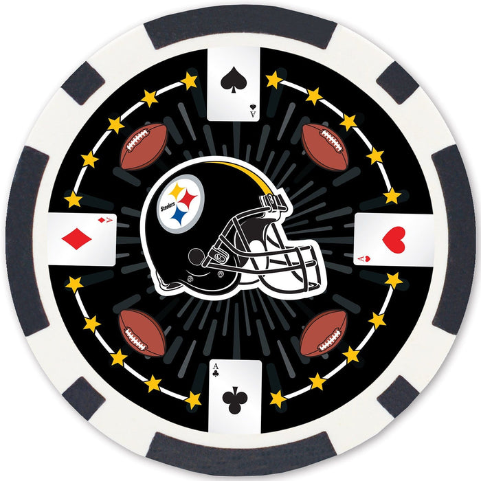 Pittsburgh Steelers 100 Piece Poker Chips - for just $24.99! 