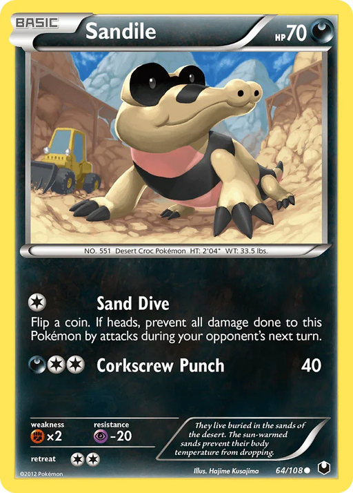 Sandile (64/108) [Black & White: Dark Explorers] - for just $0.15! 