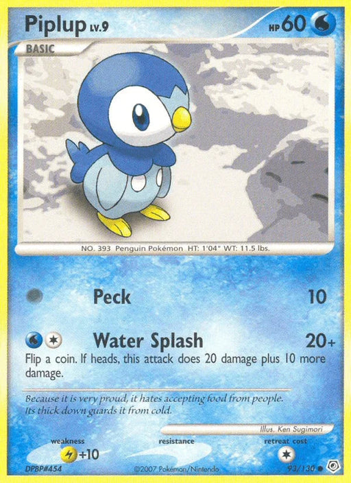 Piplup (93/130) [Diamond & Pearl: Base Set] - for just $0.95! 