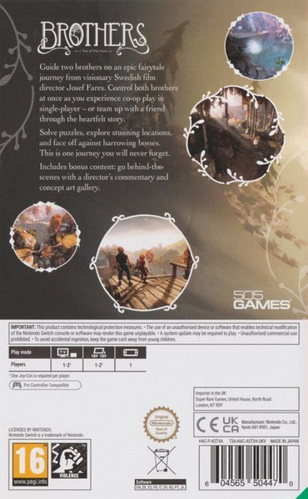 Brothers: A Tale of Two Sons [PAL Import] – Nintendo Switch (NS) - for just $69.99! 