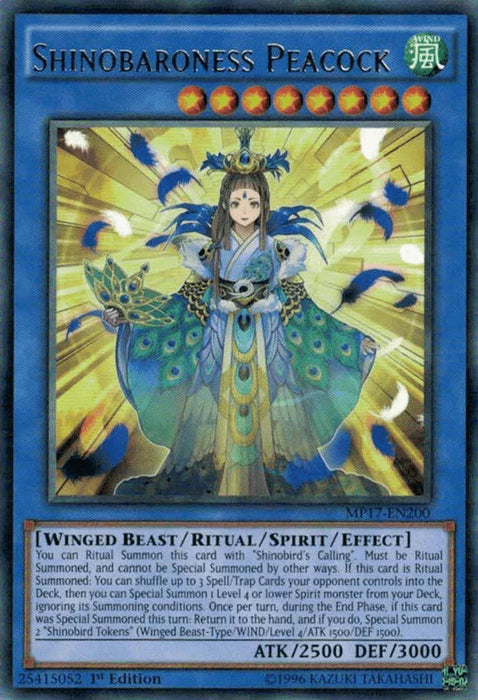 Shinobaroness Peacock [MP17-EN200] Rare - for just $0.15! 