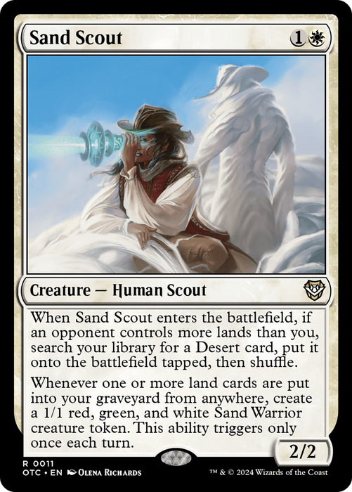 Sand Scout (OTC-011) - Outlaws of Thunder Junction Commander - for just $1.76! 