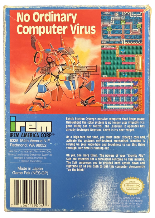 Metal Storm [CIB] – Nintendo Entertainment System (NES) - for just $524.99! 