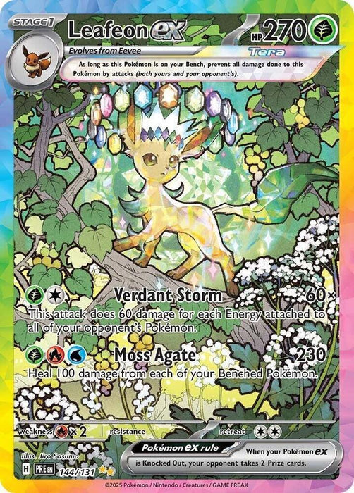 Leafeon ex (144/131) [Scarlet & Violet: Prismatic Evolutions] - for just $132.55! 