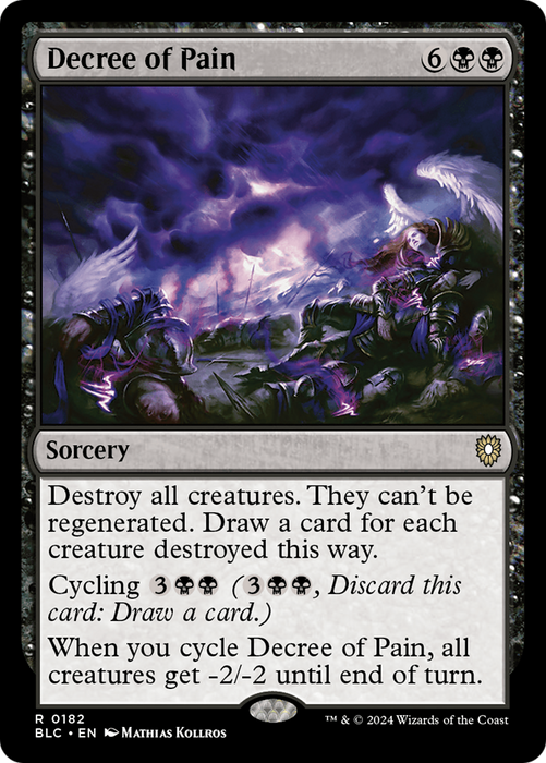 Decree of Pain (BLC-182) - Bloomburrow Commander - for just $0.10! 