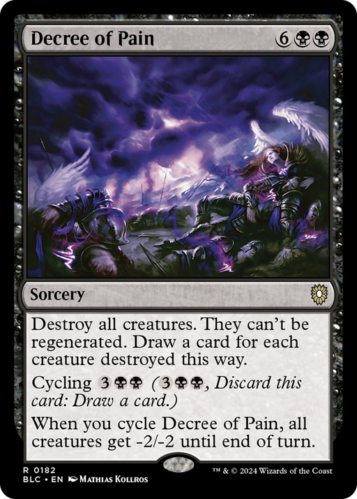 Decree of Pain (BLC-182) - Bloomburrow Commander - for just $0.10! 