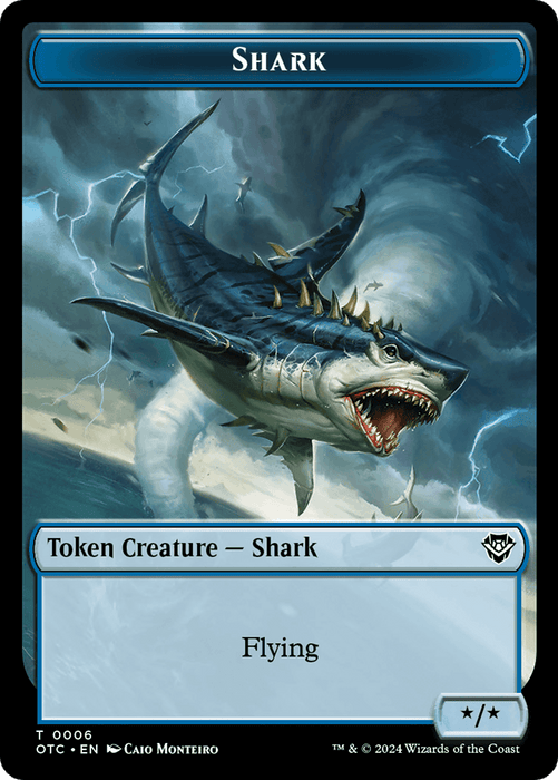 Ape // Shark Double-Sided Token [Outlaws of Thunder Junction Commander Tokens] - Just $0.15! Shop now at Retro Gaming of Denver