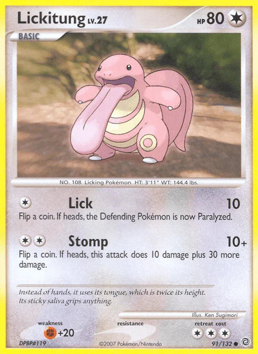 Lickitung (91/132) [Diamond & Pearl: Secret Wonders] - for just $0.15! 