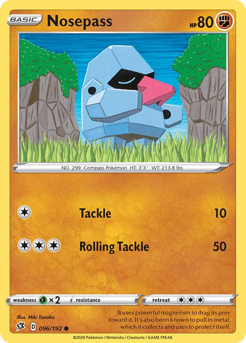 Nosepass (096/192) [Sword & Shield: Rebel Clash] - for just $0.10! 