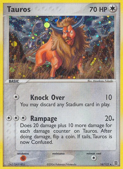 Tauros (16/112) [EX: FireRed & LeafGreen] - for just $8.15! 