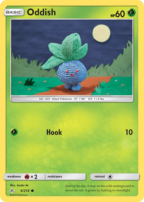 Oddish (6/214) [Sun & Moon: Unbroken Bonds] - for just $0.60! 