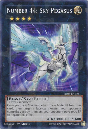 Number 44: Sky Pegasus [BP03-EN130] Shatterfoil Rare - for just $0.70! 