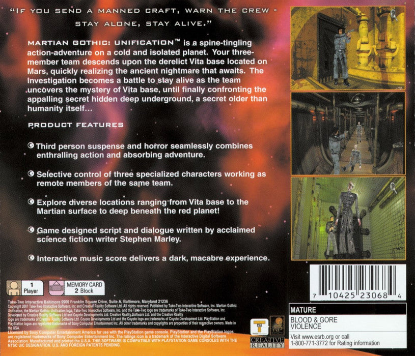 Martian Gothic Unification – PlayStation 1 (PS1) - for just $0! 