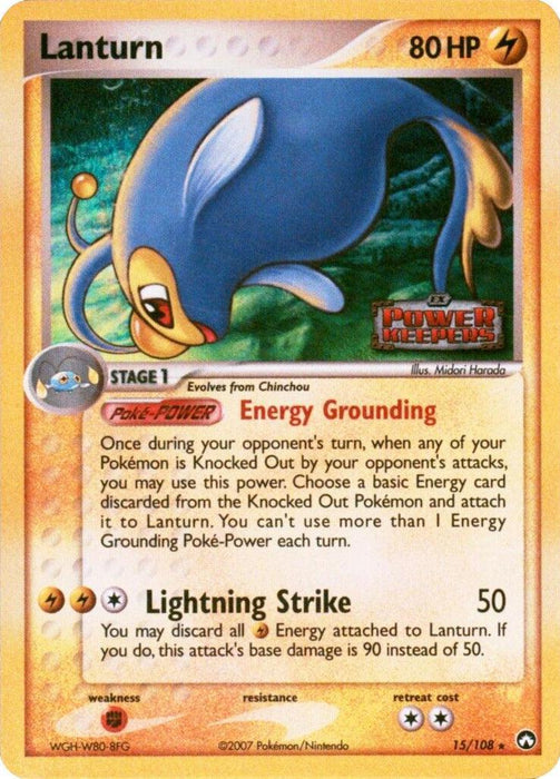 Lanturn (15/108) (Stamped) [EX: Power Keepers] - for just $8! 