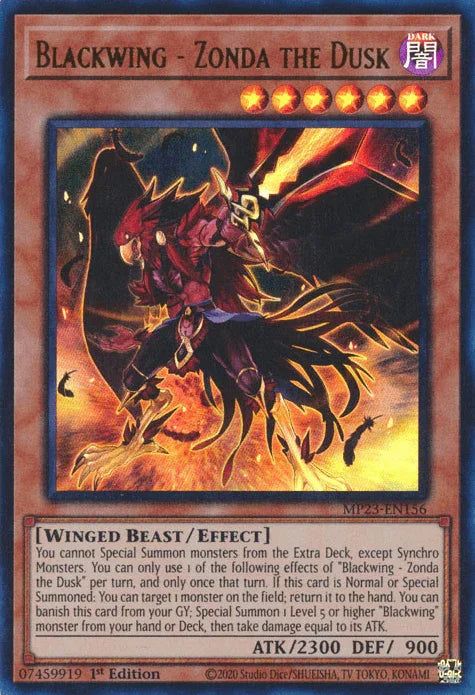 Blackwing - Zonda the Dusk [MP23-EN156] Ultra Rare - for just $0.10! 