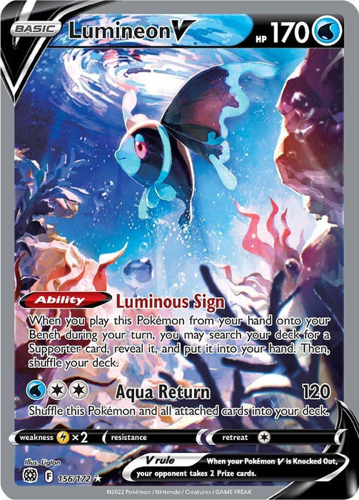 Lumineon V (156/172) [Sword & Shield: Brilliant Stars] - for just $6.35! 