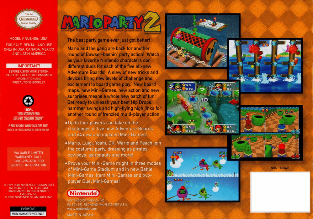 Mario Party 2 – Nintendo 64 (N64) - for just $54.99! 