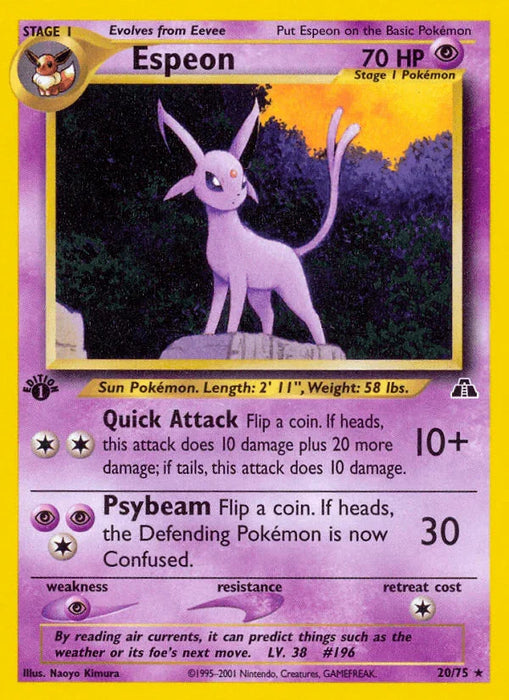 Espeon (20/75) [Neo Discovery 1st Edition] - for just $19! 