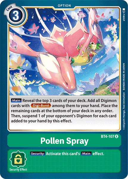 Pollen Spray [BT4-107] [Great Legend] - Just $0.09! Shop now at Retro Gaming of Denver