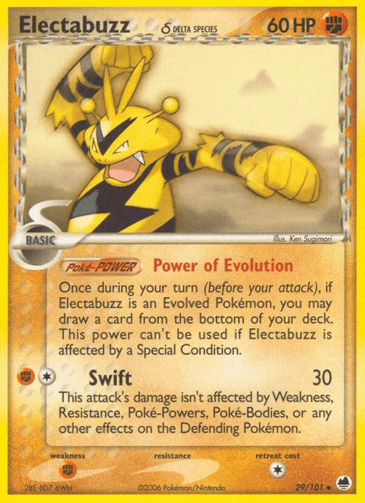Electabuzz (29/101) (Delta Species) [EX: Dragon Frontiers] - for just $0.85! 