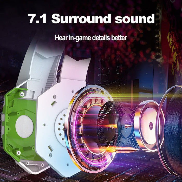Gaming Headset Computer Headset Wired With Microphone Breathing Light - for just $91.54! 