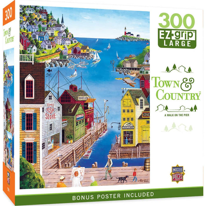 Town & Country - A Walk on the Pier 300 Piece EZ Grip Jigsaw Puzzle - for just $14.99! 