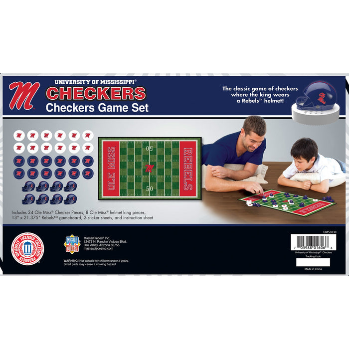 Ole Miss Rebels Checkers Board Game - Just $19.99! Shop now at Retro Gaming of Denver