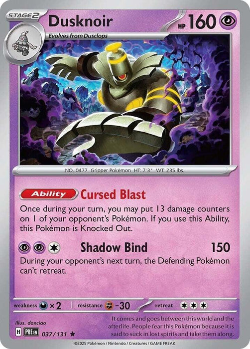 Dusknoir (037/131) [Scarlet & Violet: Prismatic Evolutions] - for just $0.15! 