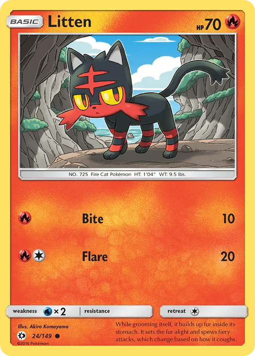 Litten (24/149) [Sun & Moon: Base Set] - for just $0.10! 