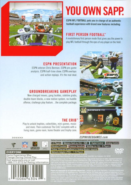 ESPN NFL Football – PlayStation 2 (PS2) - for just $0! 