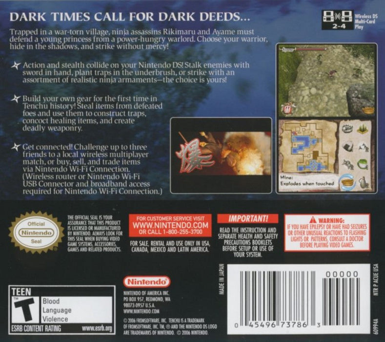 Tenchu Dark Secret – Nintendo DS (DS) - for just $18.99! 