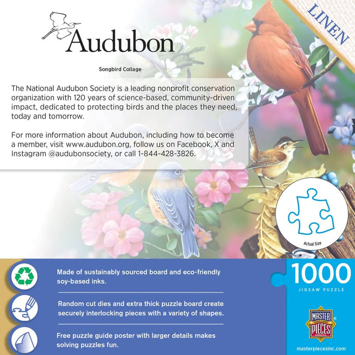 Audubon - Songbird Collage 1000 Piece Jigsaw Puzzle - for just $16.99! 