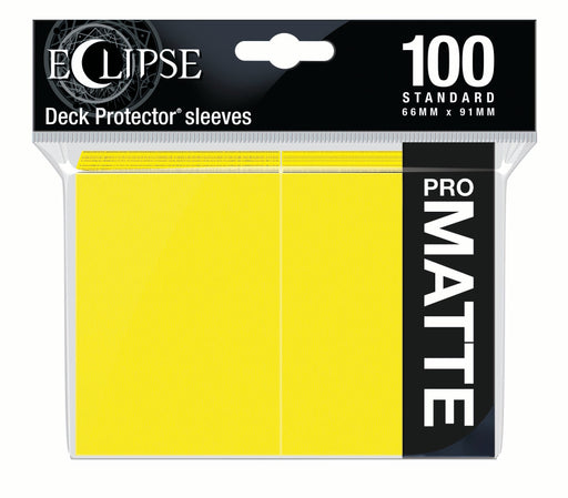 Ultra PRO: Standard 100ct Sleeves - Eclipse Matte (Lemon Yellow) - Just $0! Shop now at Retro Gaming of Denver