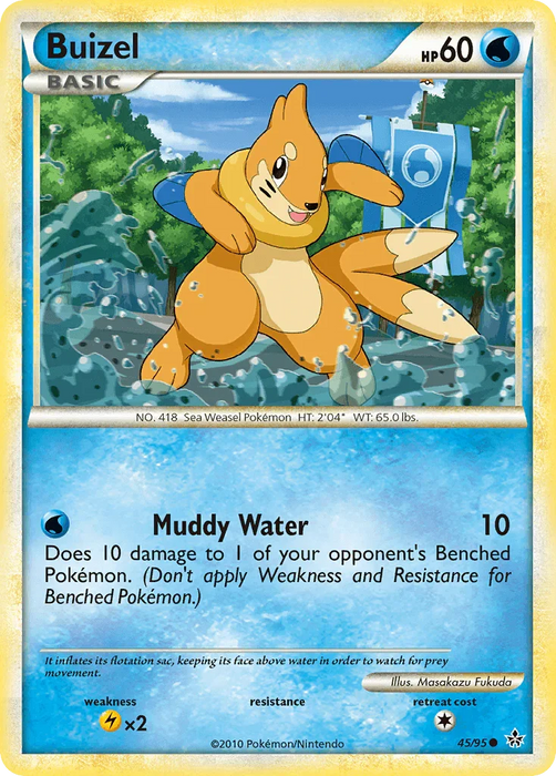 Buizel (45/95) [HeartGold & SoulSilver: Unleashed] - for just $0.20! 