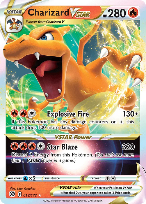Charizard VSTAR (018/172) (Jumbo Card) [Sword & Shield: Brilliant Stars] - for just $24! 