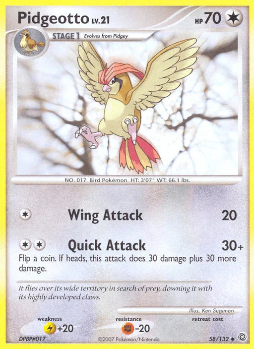 Pidgeotto (58/132) [Diamond & Pearl: Secret Wonders] - for just $0.45! 