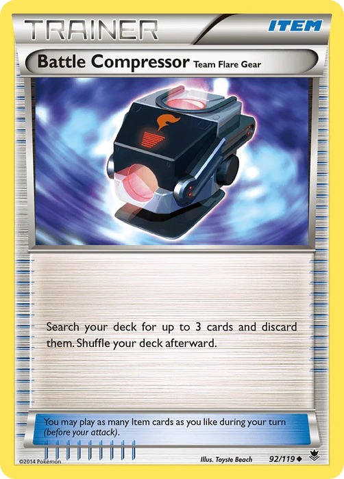 Battle Compressor Team Flare Gear (92/119) [XY: Phantom Forces] - for just $1! 