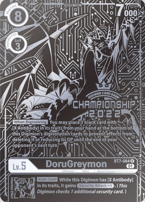 DoruGreymon [BT7-064] (2022 Championship Finals 2nd Place) [Next Adventure Promos] - Just $0.20! Shop now at Retro Gaming of Denver