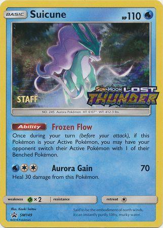 Suicune (SM149) (Staff Prerelease Promo) [Sun & Moon: Black Star Promos] - for just $80! 