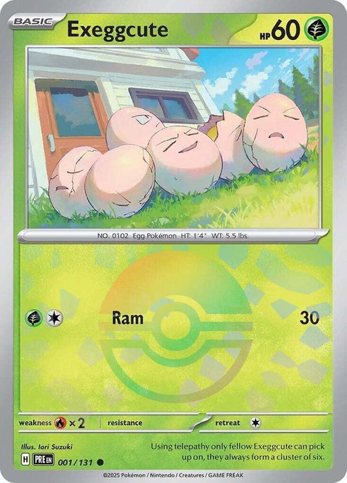 Exeggcute (001/131) (Poke Ball Pattern) [Scarlet & Violet: Prismatic Evolutions] - for just $0.15! 