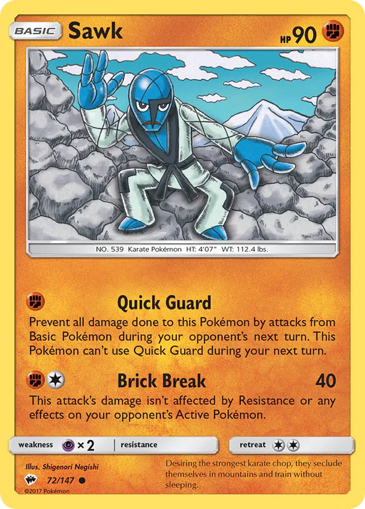 Sawk (72/147) [Sun & Moon: Burning Shadows] - for just $0.10! 