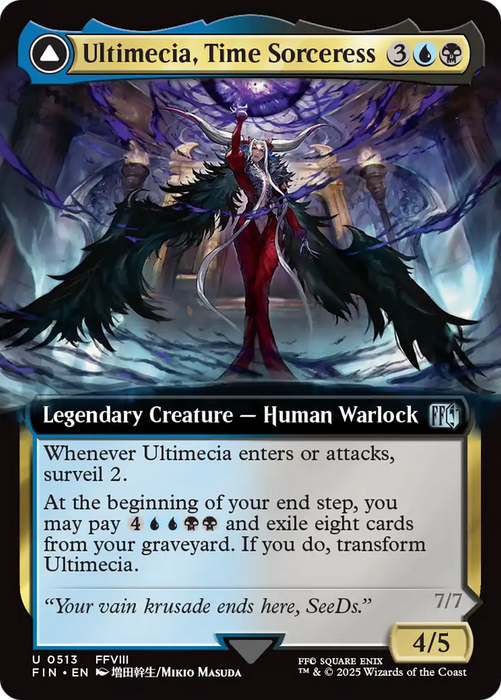 Ultimecia, Time Sorceress // Ultimecia, Omnipotent (FIN-513) - FINAL FANTASY: (Extended Art) - for just $0.76! 