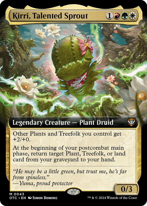Kirri, Talented Sprout (OTC-043) - Outlaws of Thunder Junction Commander: (Extended Art) - for just $0.18! 
