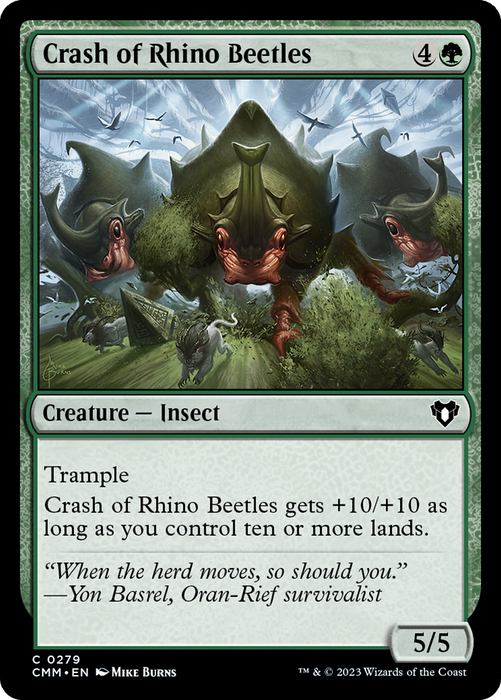 Crash of Rhino Beetles (CMM-279) - Commander Masters - for just $0.08! 