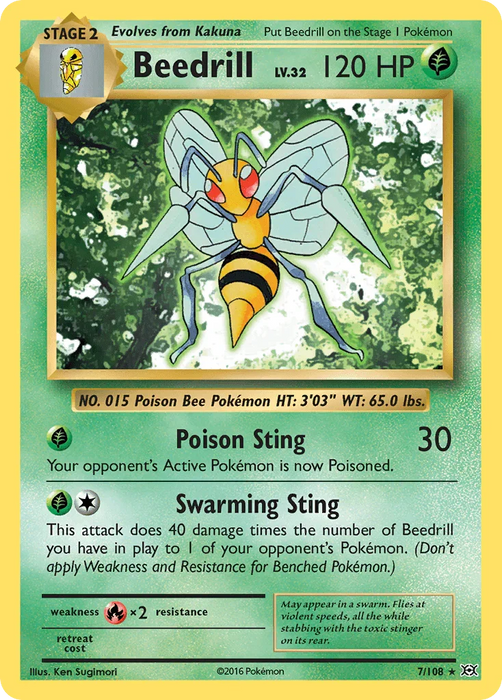 Beedrill (7/108) [XY: Evolutions] - for just $0.10! 