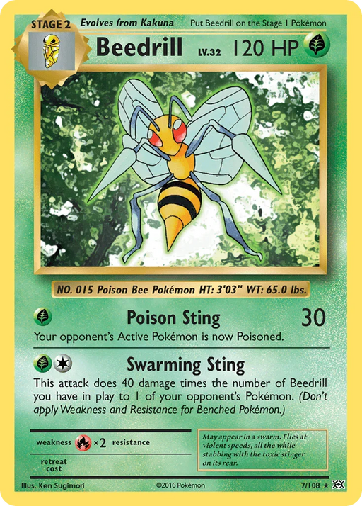 Beedrill (7/108) [XY: Evolutions] - for just $0.15! 