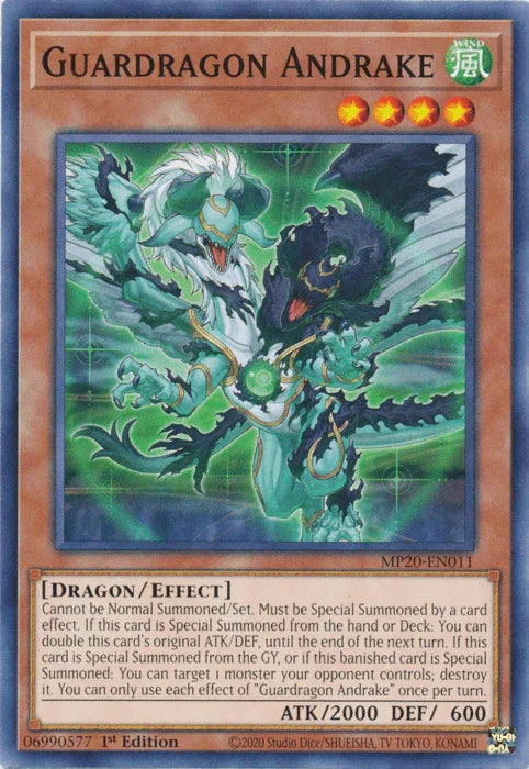Guardragon Andrake [MP20-EN011] Common - for just $0.10! 