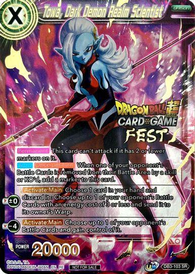 Towa, Dark Demon Realm Scientist (Card Game Fest 2022) (DB3-103) [Tournament Promotion Cards] - for just $0.20! 